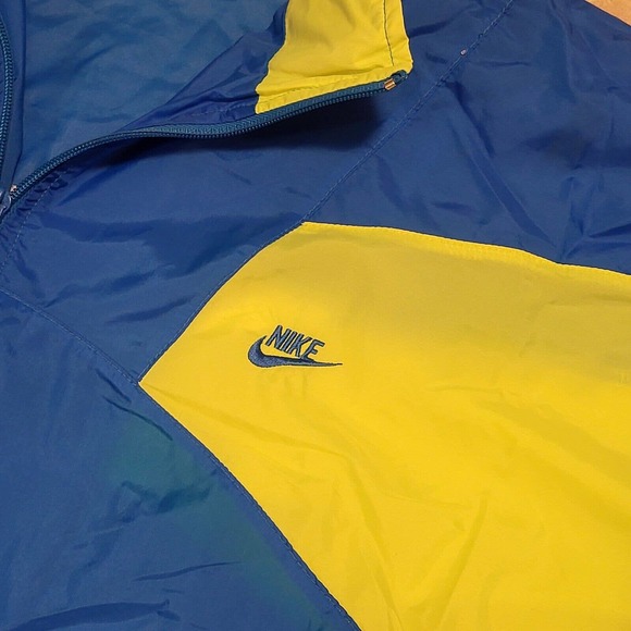 VTG Nike Y2K Mens Size L Large Silver Tag Colorblock Retro Windbreaker Jacket - Picture 3 of 12